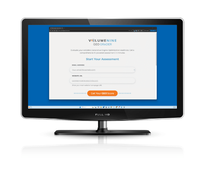 GEO Grader Step 1 - Homepage