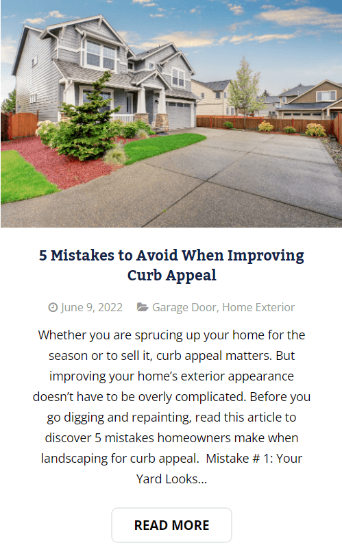 5 Mistakes to Avoid When Improving Curb Appeal