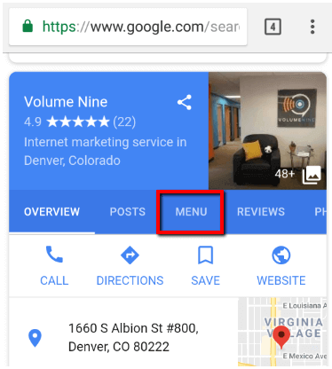 how to optimize google local listing example