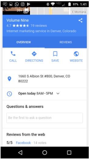 google business listing