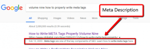 meta description example