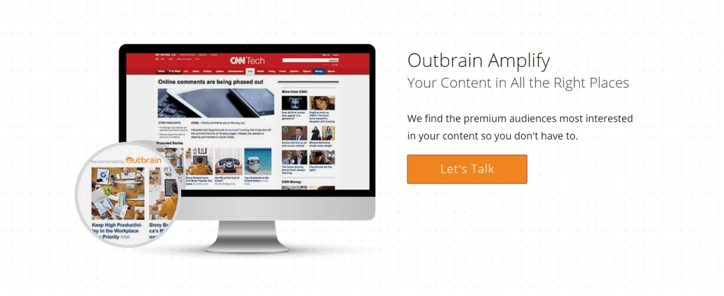 outbrain content marketing tools