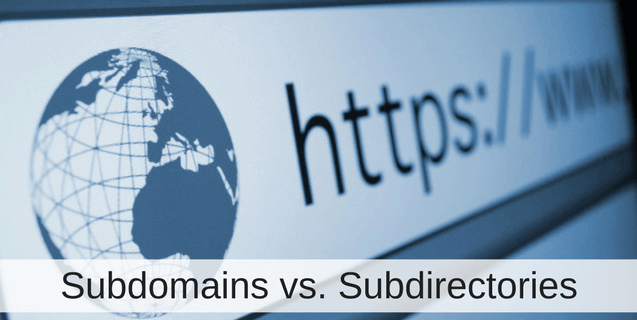 subdirectory vs subdomain