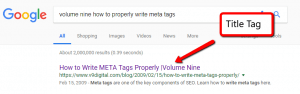 title tag example