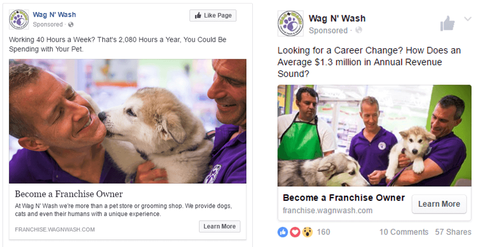 wag n wash social media ad